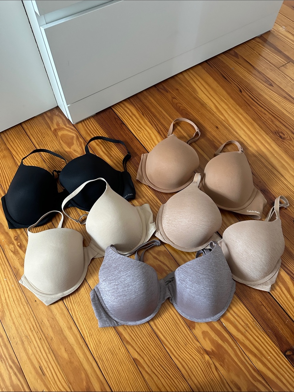 34C Multi-Pack padded T-Shirt Bras, Calvin Klein bras, Victoria Secret bras
